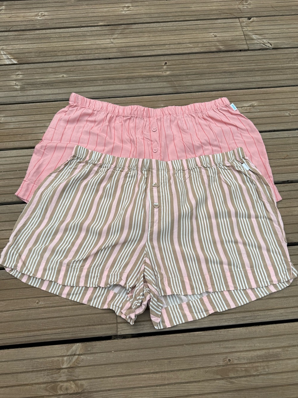 Bliss Pink Stripe Lounge Shorts - Pack of 2